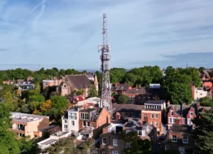 A network pilon in a town