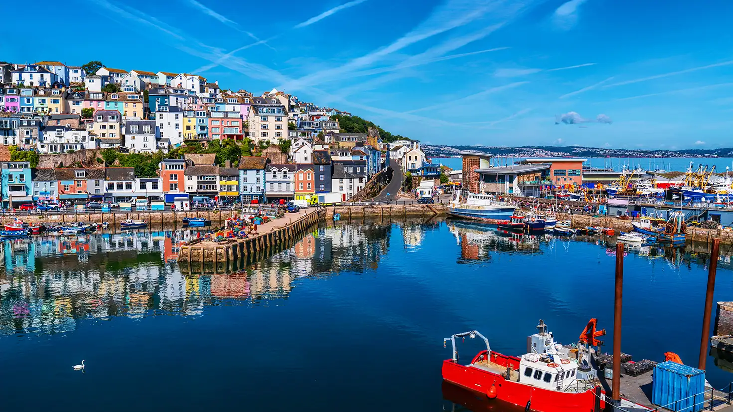 A coastal town