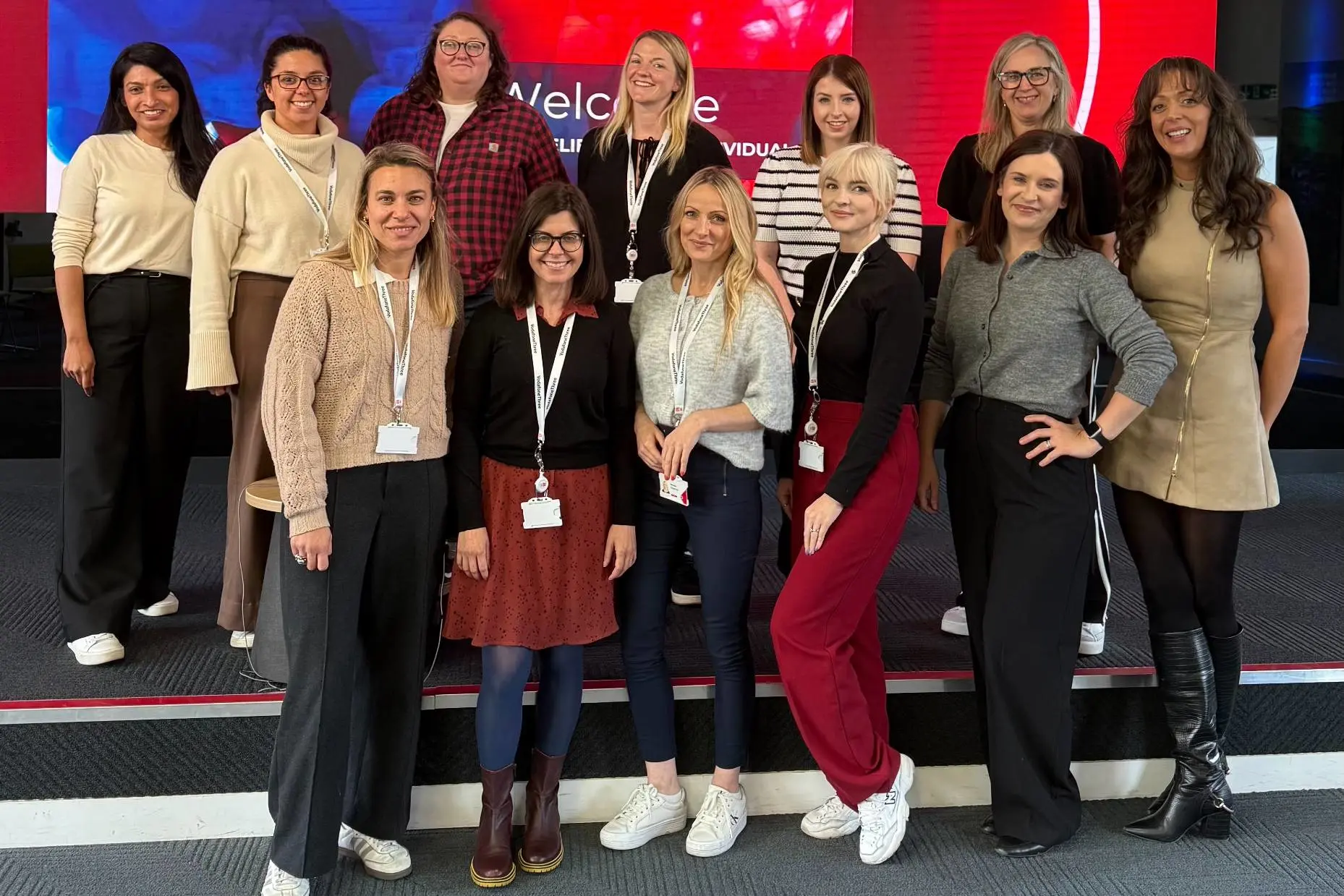 VodafoneThree colleagues on the Women in Leadership apprenticeship.