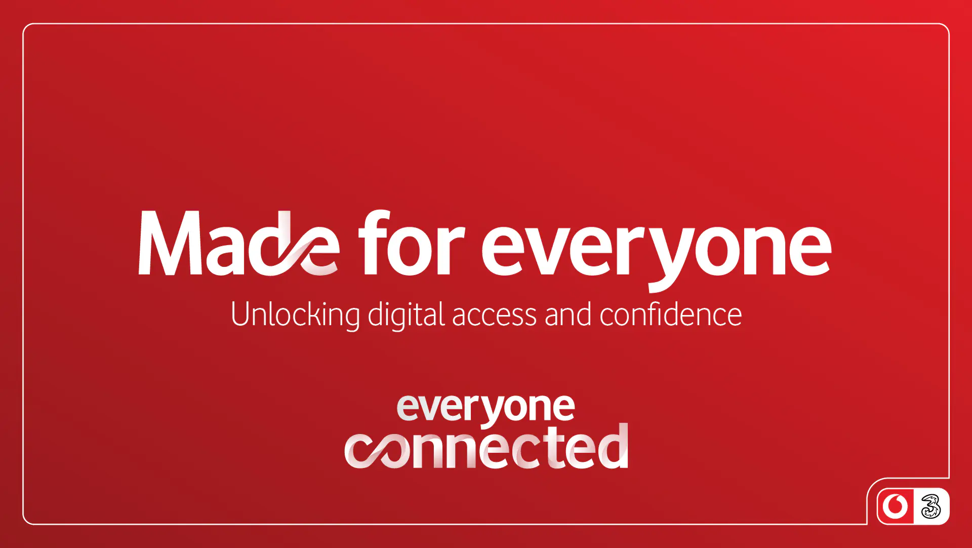 VodafoneThree Made For Everyone graphic