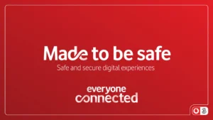 VodafoneThree Made To Be Safe graphic